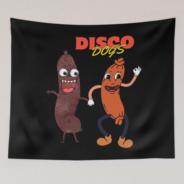Item preview, Disco Dogs - Funny T-Shirt With Funny Sausages For Everyone designed and sold by Creomix.