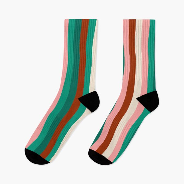 Item preview, Funky Christmas stripe design with red pink and green designed and sold by katerosestudios.