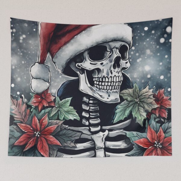 Item preview, Christmas and Holiday Skeleton - Watercolor & Ink 4 designed and sold by KBMediaArt.