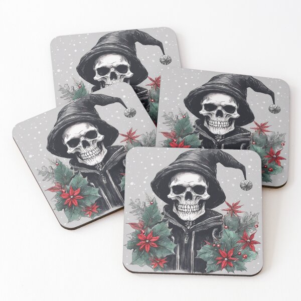 Item preview, Christmas and Holiday Skeleton - Watercolor & Ink 5 designed and sold by KBMediaArt.