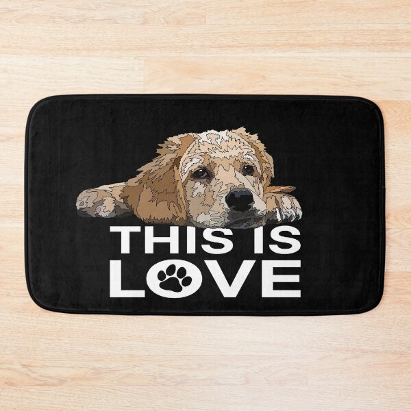 Item preview, This Is Love Golden Retriever Puppy designed and sold by Just-Arts-4U.