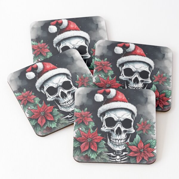 Item preview, Christmas and Holiday Skeleton - Watercolor & Ink 6 designed and sold by KBMediaArt.