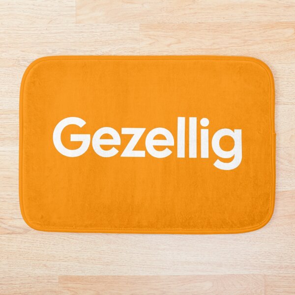 Item preview, Gezellig on orange designed and sold by mooskdesign.