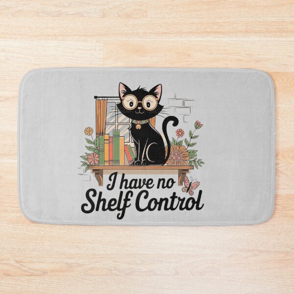 Item preview, Adorable Cat on Bookshelf - Cute Design for Book and Cat Lovers designed and sold by love3617.