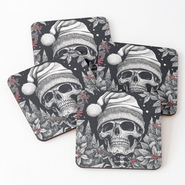 Item preview, Christmas and Holiday Skeleton - Watercolor & Ink 7 designed and sold by KBMediaArt.