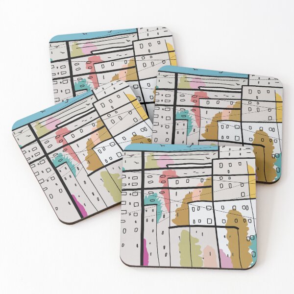 Item preview, Abstract city geometric design. designed and sold by SpottedPilot.