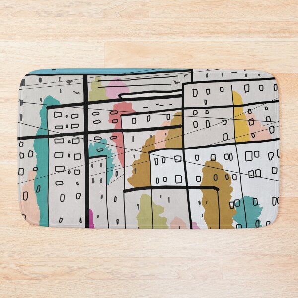 Item preview, Abstract city geometric design. designed and sold by SpottedPilot.