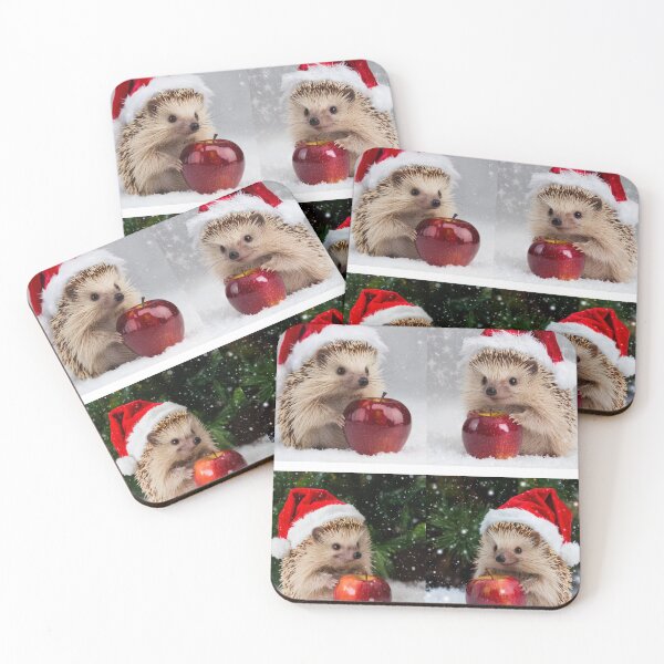 Item preview, Cute Christmas Hedgehogs, Christmas designed and sold by DZIERANA.