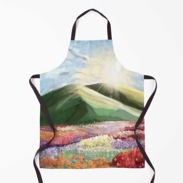 Item preview, Sunrise Over a Flower Field – A Beautiful Daytime Illustration designed and sold by Pandositive.