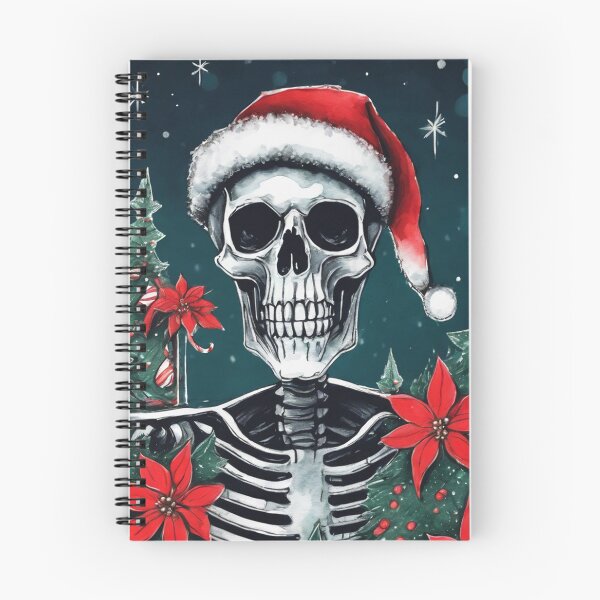 Item preview, Christmas and Holiday Skeleton - Watercolor & Ink 11 designed and sold by KBMediaArt.