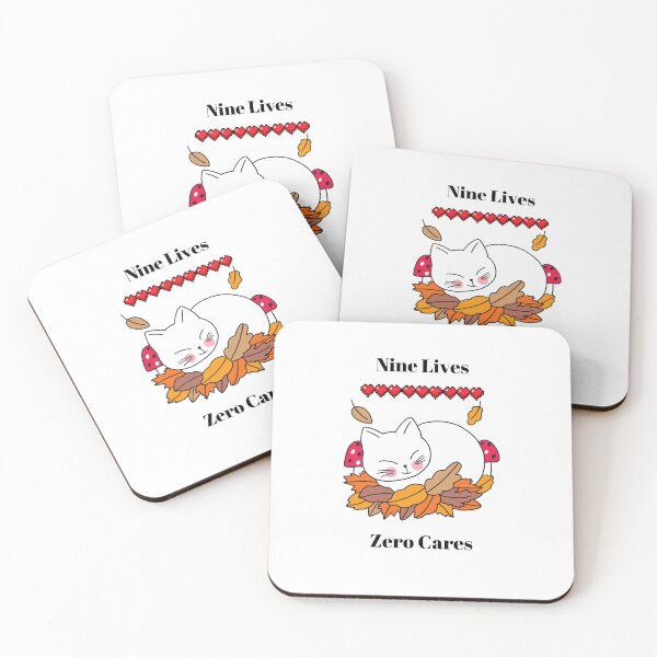 Item preview, Nine Lives Zero Cares Cat designed and sold by cheezywheezy.