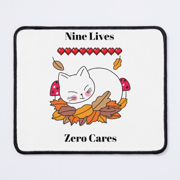 Item preview, Nine Lives Zero Cares Cat designed and sold by cheezywheezy.