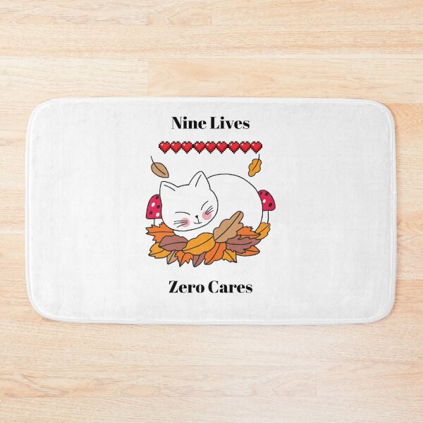 Item preview, Nine Lives Zero Cares Cat designed and sold by cheezywheezy.