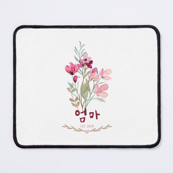 Item preview, 엄마 EST 2024 - Mom in Korean - Wild Flower Bouquet designed and sold by patternjp.