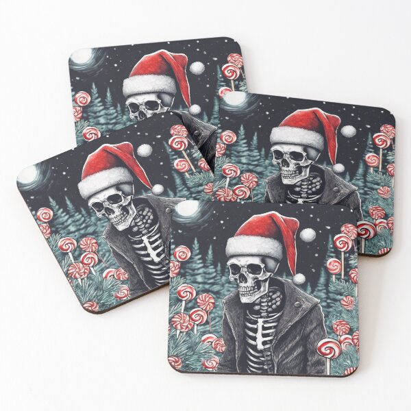 Item preview, Christmas and Holiday Skeleton - Watercolor & Ink 13 designed and sold by KBMediaArt.