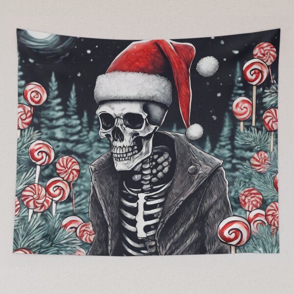 Item preview, Christmas and Holiday Skeleton - Watercolor & Ink 13 designed and sold by KBMediaArt.