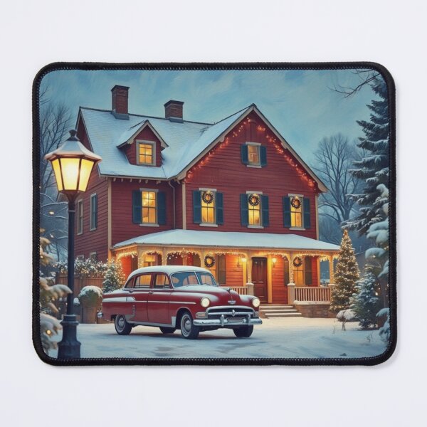 Item preview, 1950'S VINTAGE AESTHETIC CHRISTMAS SCENE ART #6 designed and sold by Arts4U.