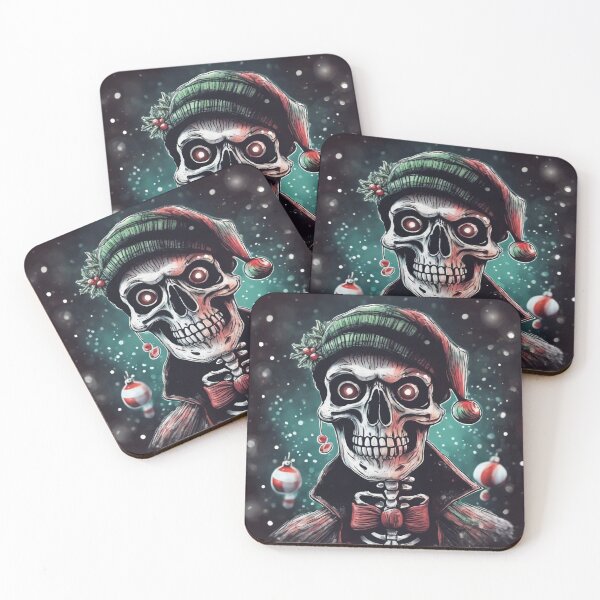 Item preview, Christmas and Holiday Skeleton - Watercolor & Ink 14 designed and sold by KBMediaArt.