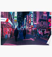 Machen Sie einen Spaziergang unter dem Neon Poster