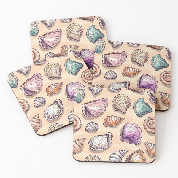 Item preview, Sea Shells Seamless Pattern designed and sold by YalenArt.