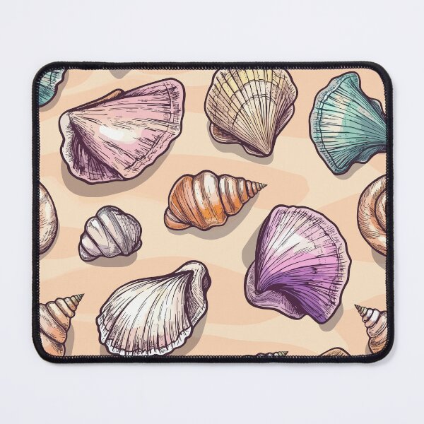 Item preview, Sea Shells Seamless Pattern designed and sold by YalenArt.