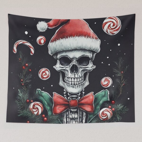 Item preview, Christmas and Holiday Skeleton - Watercolor & Ink 17 designed and sold by KBMediaArt.