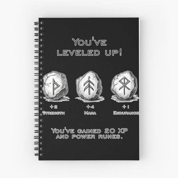Item preview, Level Up – Power Runes and Progress for RPG Fans designed and sold by NudnaGrafika.