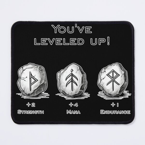 Item preview, Level Up – Power Runes and Progress for RPG Fans designed and sold by NudnaGrafika.