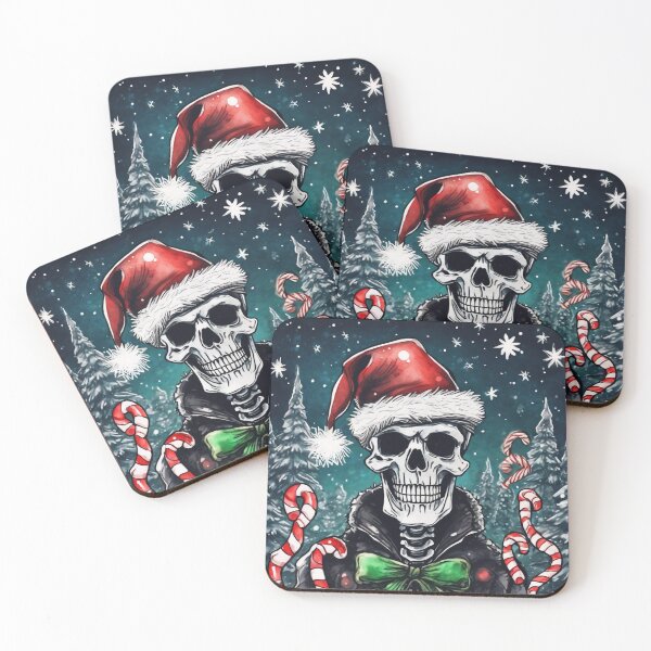 Item preview, Christmas and Holiday Skeleton - Watercolor & Ink 18 designed and sold by KBMediaArt.