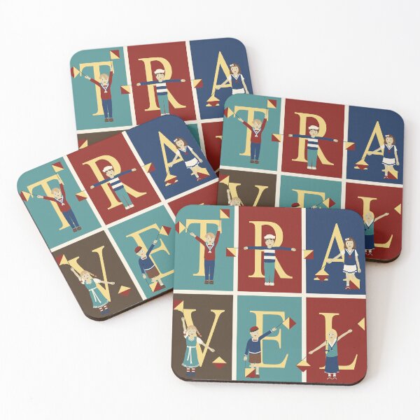 Item preview, Vintage Travel in Semaphore designed and sold by Colour Angel by KV.