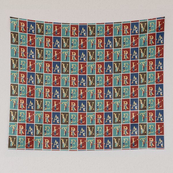 Item preview, Vintage Travel in Semaphore designed and sold by Colour Angel by KV.