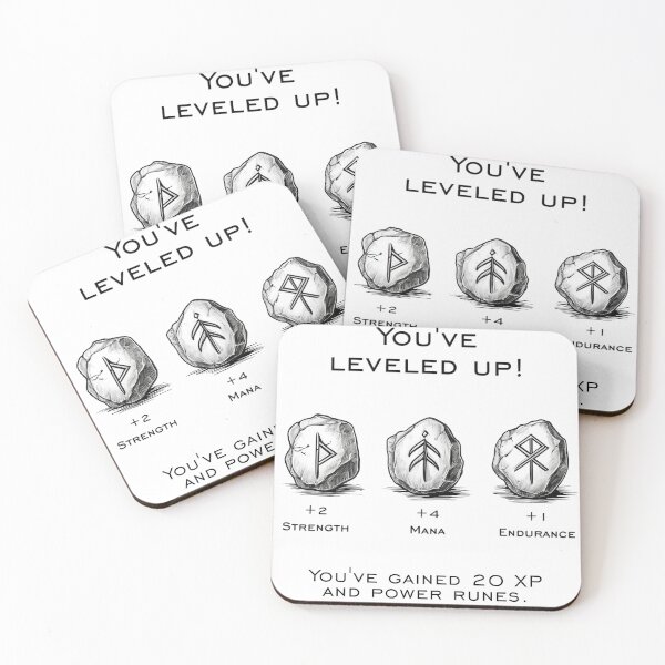 Item preview, RPG Level Up – Strength, Skills, and XP Gains designed and sold by NudnaGrafika.
