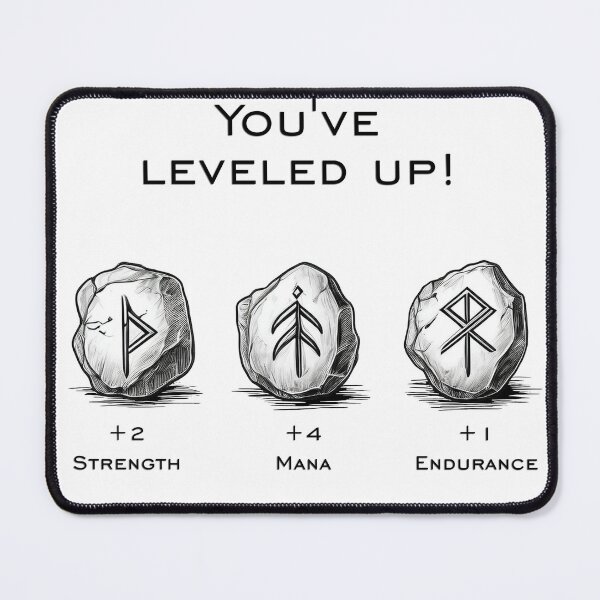 Item preview, RPG Level Up – Strength, Skills, and XP Gains designed and sold by NudnaGrafika.