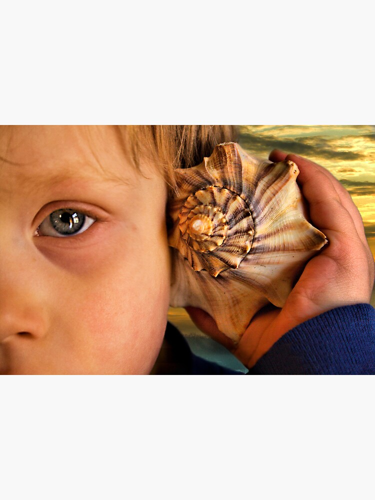 Thumbnail 3 of 3, Poster, The Sound of the Ocean designed and sold by believer9.