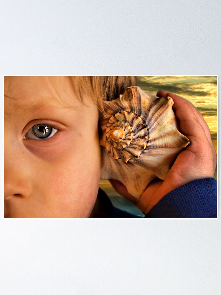 Thumbnail 1 of 3, Poster, The Sound of the Ocean designed and sold by believer9.