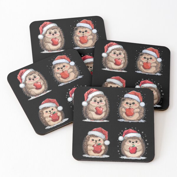 Item preview,  Christmas Hedgehogs, Christmas designed and sold by DZIERANA.