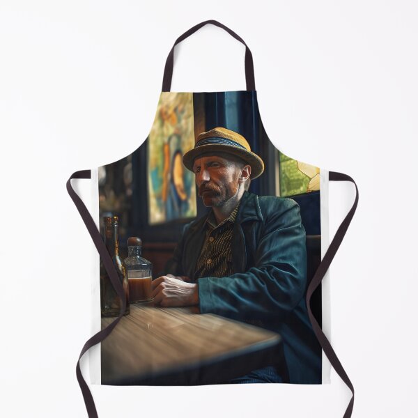 Item preview, Van Gogh realistic portrait as sitting in a pub designed and sold by EmeraldeaArt.
