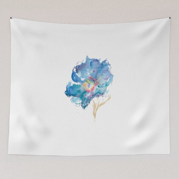 Item preview, Watercolor drawing of Himalayan blue poppy designed and sold by VB Accessories.