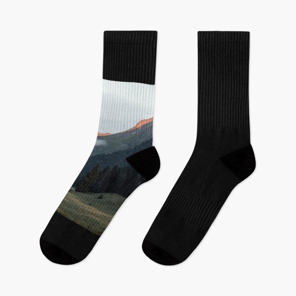 Item preview, Lone Cabin in Tranquil Mountain Wilderness at Dawn with Mist designed and sold by regnumsaturni.