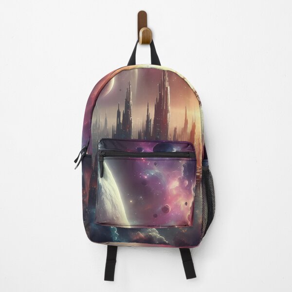 Item preview, Space Sci-fi Futureistic City and Cosmos - Perfect gift designed and sold by Scandinavian-Ai.