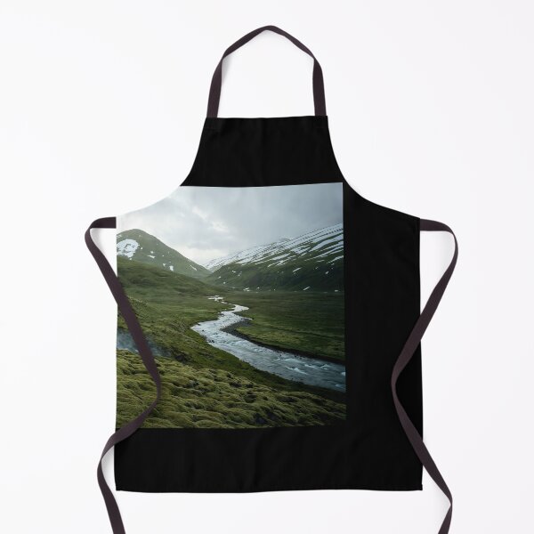 Item preview, Majestic Waterfall in Iceland: Nature's Serenity with Flowing River and Green Hills designed and sold by regnumsaturni.