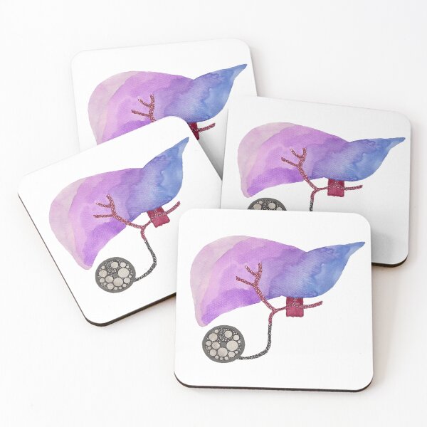 Item preview, Liver with HAI Pump, Watercolor and Ink designed and sold by ellisartstudio.