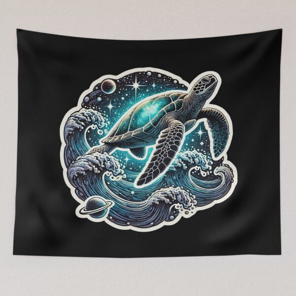 Item preview, Cosmic Sea Turtle designed and sold by PinUpPizzazz.