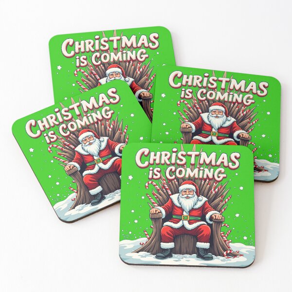 Item preview, Winter Festivities Are Coming - Santa's Throne Parody designed and sold by FunnyFarmDesign.