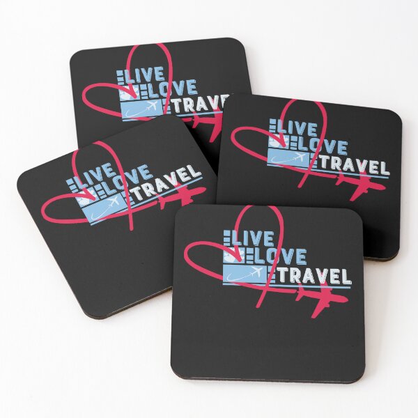 Item preview, romantic travel couple vacation for wife and girlfriend, live love travel design lovely airplane travel designed and sold by LuxeGraphix.