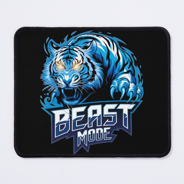 Item preview, Beast Mode Blue Tiger - Fierce & Bold designed and sold by Margival.
