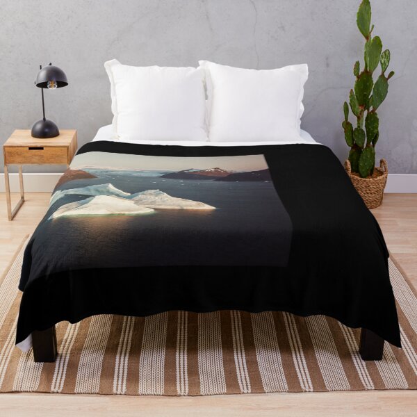 Item preview, Aerial Iceberg Serenity at Dawn with Majestic Mountains designed and sold by regnumsaturni.