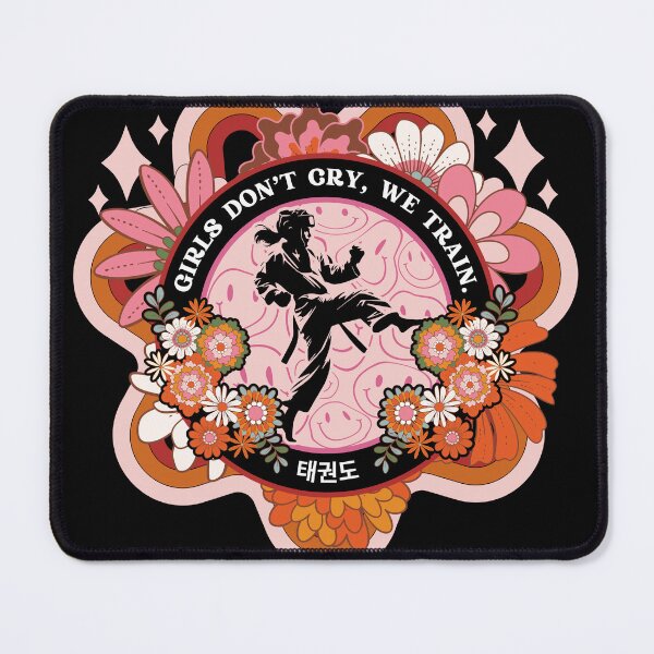 Item preview, Girls don't cry, we train - Taekwondo. designed and sold by neonwaverunner.