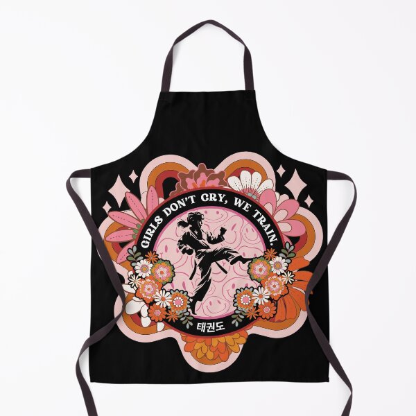 Item preview, Girls don't cry, we train - Taekwondo. designed and sold by neonwaverunner.