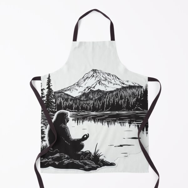Item preview, Sasquatch Meditating In the Cascades designed and sold by Head In The Wilds.